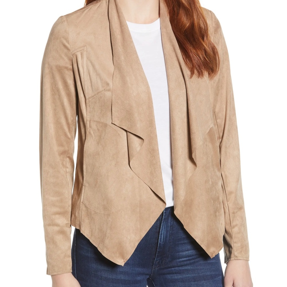 Tayanita Faux Suede Jacket KUT FROM THE KLOTH beige tan  large